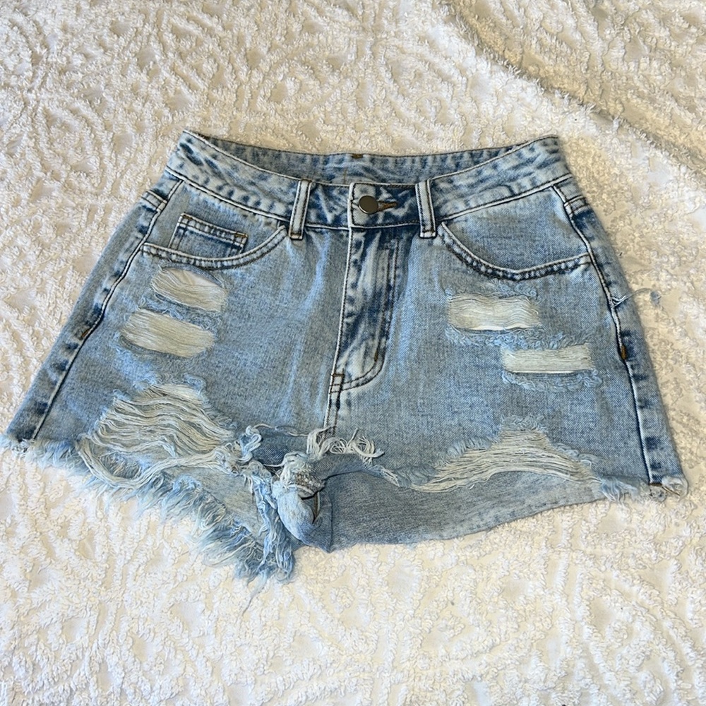 Brand new medium wash Jean shorts